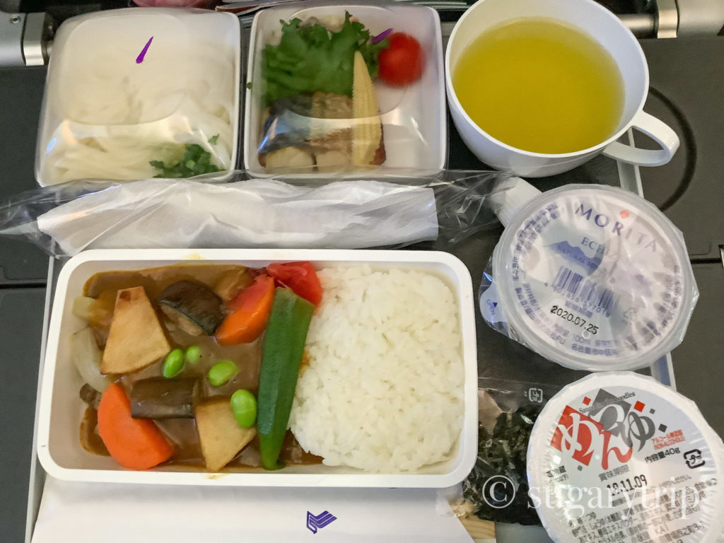 シンガポール航空機内食カレー